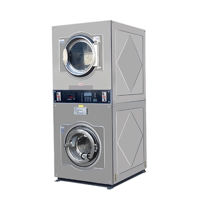 Double Commercial Washing Machines And Industrial Coin Washing And Drying Machine Dryers 910*1000*2000mm